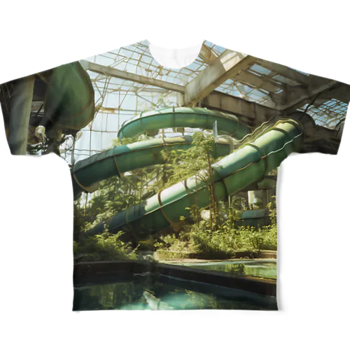 長年放置されたウォーター・スライダーの記憶 All-Over Print T-Shirt