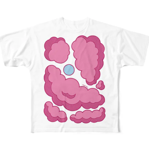 朝、7時くらいの良さげな雲。 / Noice Morning Clouds All-Over Print T-Shirt