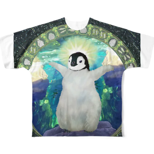 コウテイペンギン至上主義　ひな様 フルグラフィックTシャツ