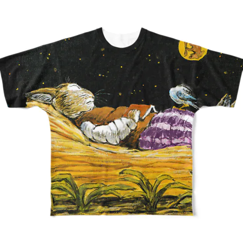 星降る夜　b フルグラフィックTシャツ