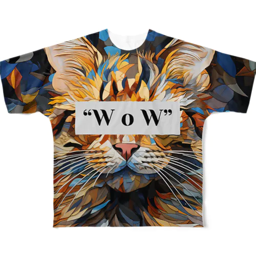 "WoW" フルグラフィックTシャツ