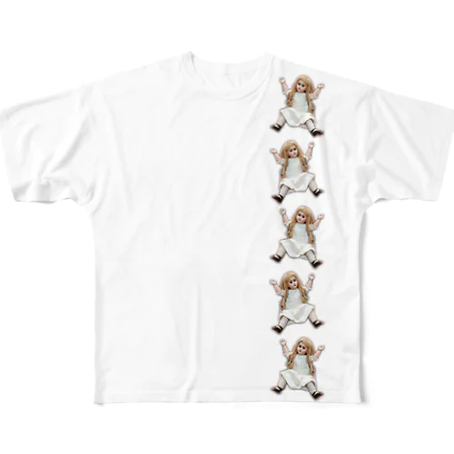 縦列いーちゃん All-Over Print T-Shirt