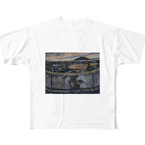 鹿児島油絵(帰路Ⅱ)グッズ フルグラフィックTシャツ