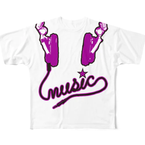 music All-Over Print T-Shirt