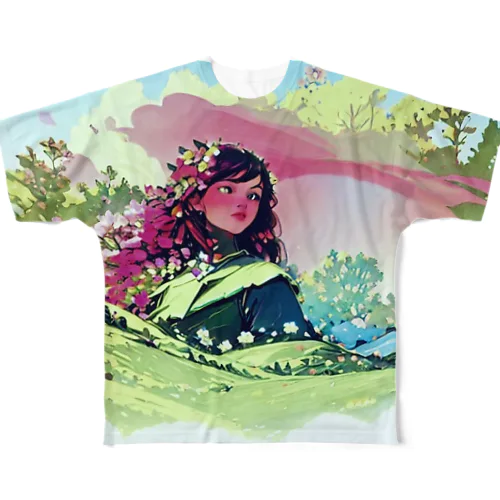 希望に満ちた旅立ち＠姪ﾁｬﾝ All-Over Print T-Shirt