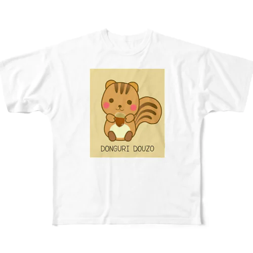 かわいいりすさんのTシャツ フルグラフィックTシャツ