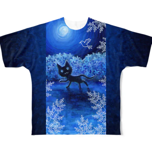 猫町2023（Navy) All-Over Print T-Shirt
