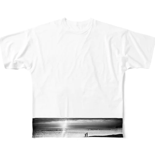 夕景@石狩 All-Over Print T-Shirt