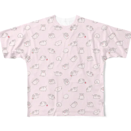 いっぱいしらたまちゃん（ピンク） All-Over Print T-Shirt