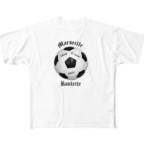 サッカー好きです フルグラフィックTシャツ
