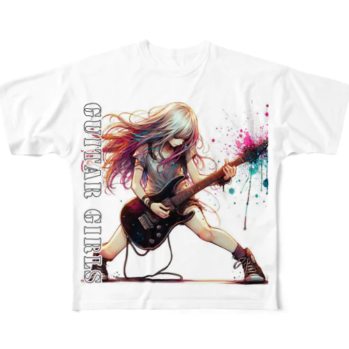  GUITAR GIRLS 10 All-Over Print T-Shirt