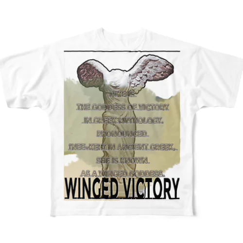 Winged Victory『サモトラケのニケ』 All-Over Print T-Shirt