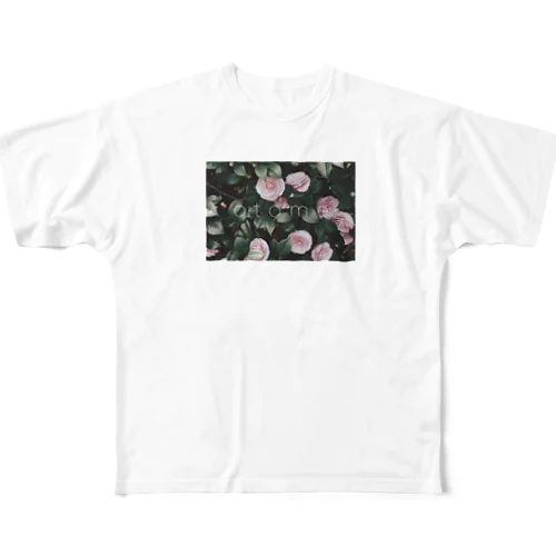 乙女な椿 フルグラフィックTシャツ