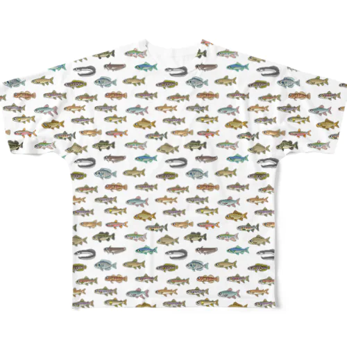 FISH_FB_DOT_2 フルグラフィックTシャツ