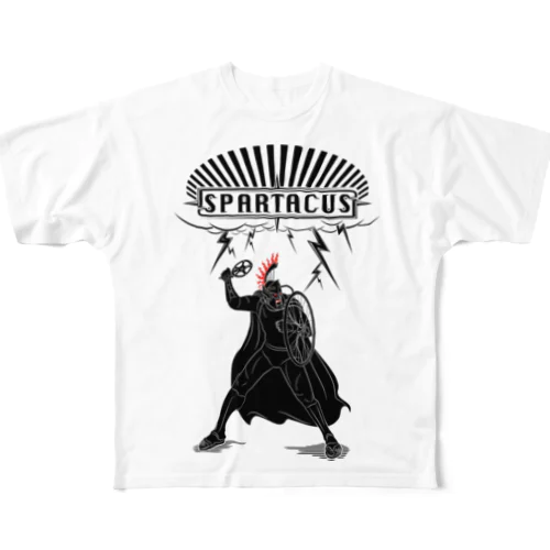 spartacus 2-#1 (black ink) フルグラフィックTシャツ