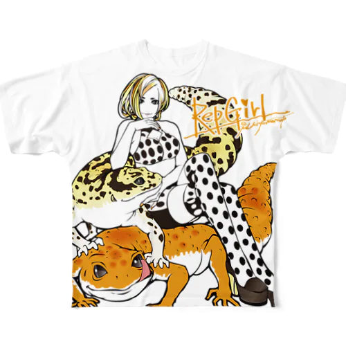 ヒョウモントカゲモドキ All-Over Print T-Shirt