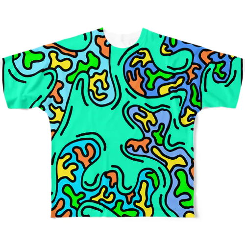 うねうね All-Over Print T-Shirt