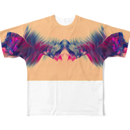 色彩の羽根 001 All-Over Print T-Shirt