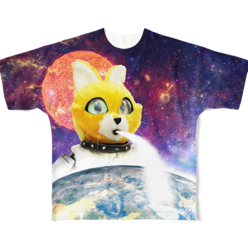 スペースキャットC「ハイドロポンプ」 フルグラフィックTシャツ