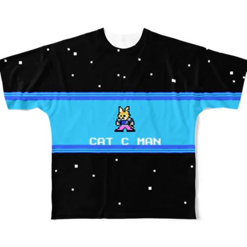 CAT C MAN STAGE フルグラフィックTシャツ