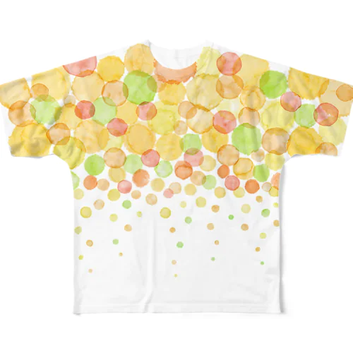 水彩　泡3 All-Over Print T-Shirt