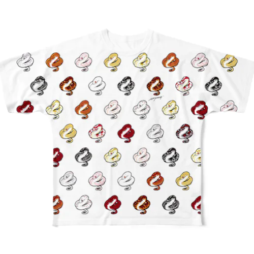 コーンスネーク All-Over Print T-Shirt