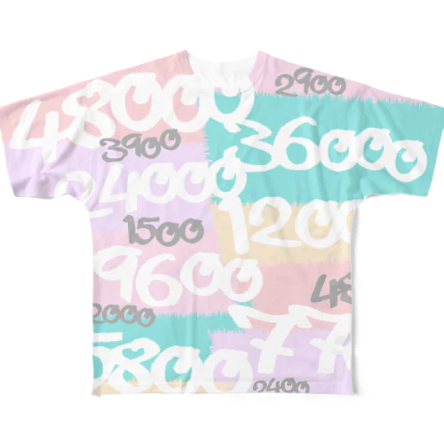 POINTS OYABAN sweet All-Over Print T-Shirt