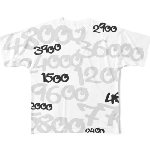 POINTS OYABAN mono All-Over Print T-Shirt