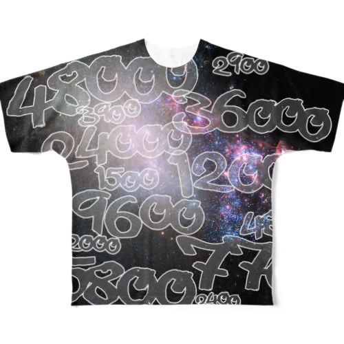POINTS OYABAN galaxy All-Over Print T-Shirt