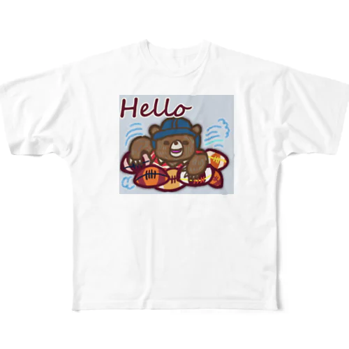 ラグビー部のクマちゃん★第2弾 All-Over Print T-Shirt