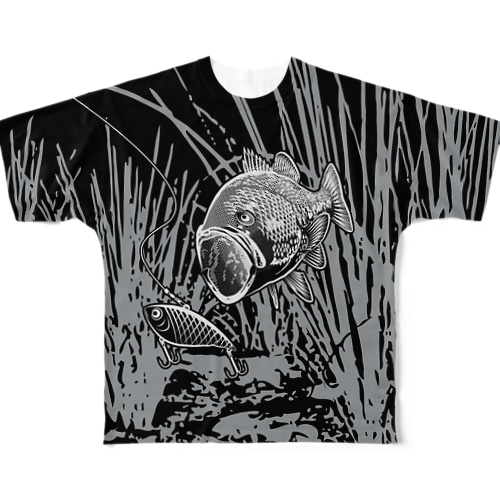BLACK BASS2_FB_FW All-Over Print T-Shirt