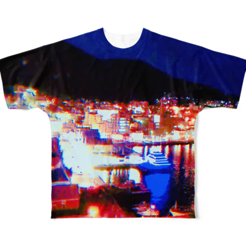夜景★ビビッドカラー！ All-Over Print T-Shirt