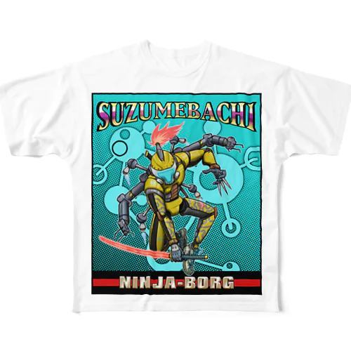 SUZUMEBACHI -NINJA BORG- All-Over Print T-Shirt