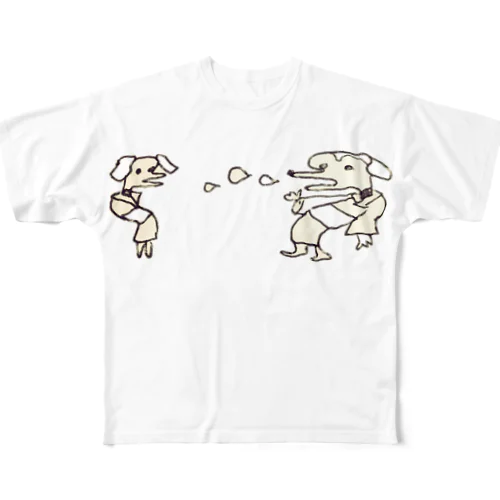 ふゑとﾄﾞｸﾞ All-Over Print T-Shirt