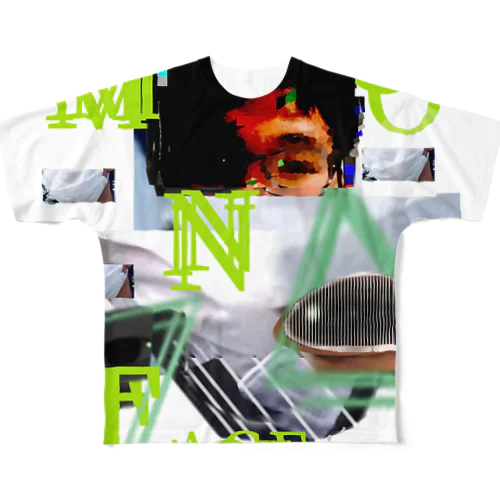 顔面蒼白モンタージュ All-Over Print T-Shirt