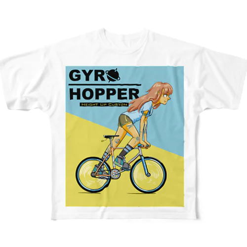 GYRO HOPPER (inked fixie girl) All-Over Print T-Shirt