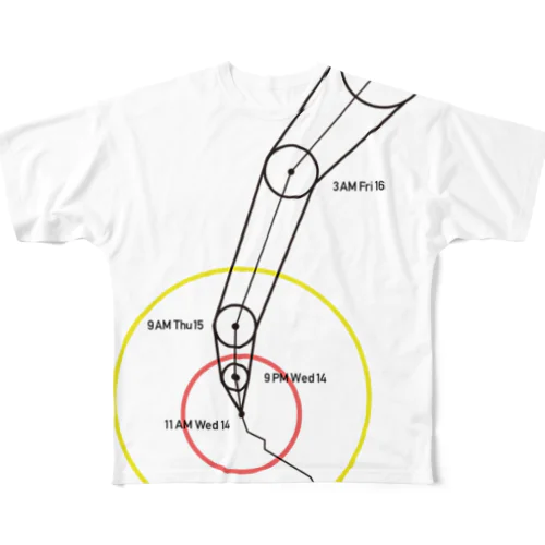 Krosa -the typhoon No.10- フルグラフィックTシャツ