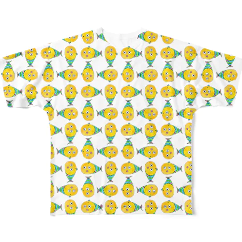 まうごつ ミスミDO 柄 All-Over Print T-Shirt