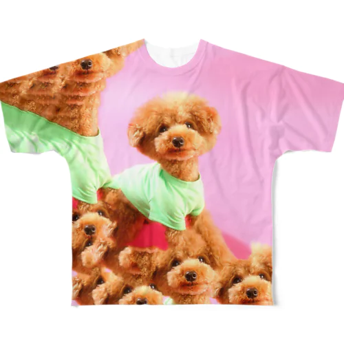 コンテンツに応じた犬 All-Over Print T-Shirt