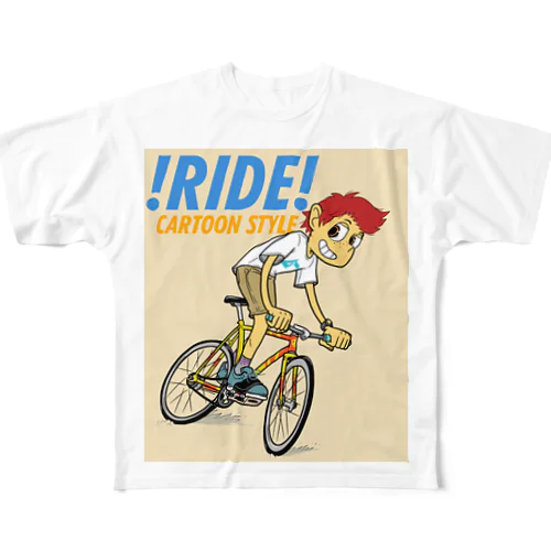 !RIDE! (CARTOON STYLE) フルグラフィックTシャツ