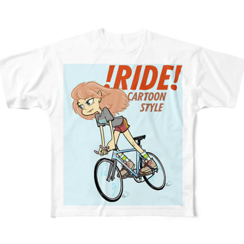 !RIDE! (CARTOON STYLE) All-Over Print T-Shirt