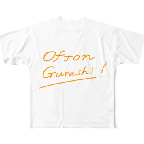 Ofton Gurashi!（でかいロゴ） フルグラフィックTシャツ