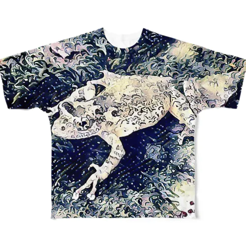 Fantastic Frog -Edo Ukiyoe Version- All-Over Print T-Shirt