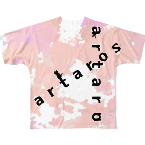 ねこが実は隠れてる？ All-Over Print T-Shirt