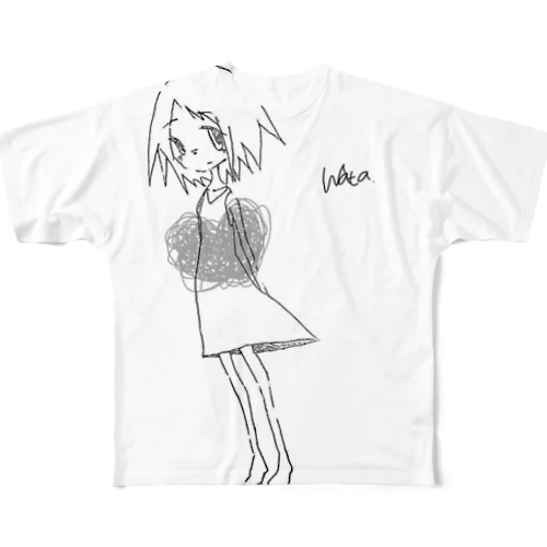 少女 All-Over Print T-Shirt