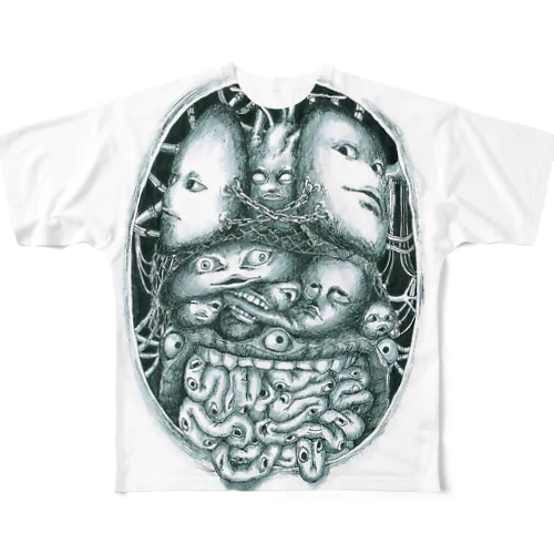 内臓Tシャツ All-Over Print T-Shirt