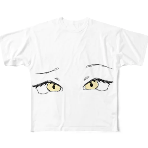 黄色い目の子 All-Over Print T-Shirt