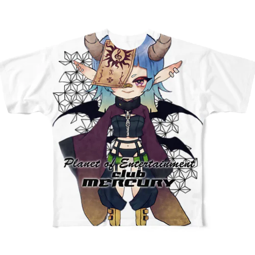 マーキュリーちゃん フルグラフィックTシャツ