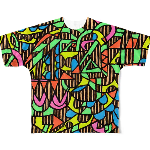 カラフルなもようA All-Over Print T-Shirt