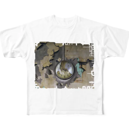 廃墟の時計 All-Over Print T-Shirt